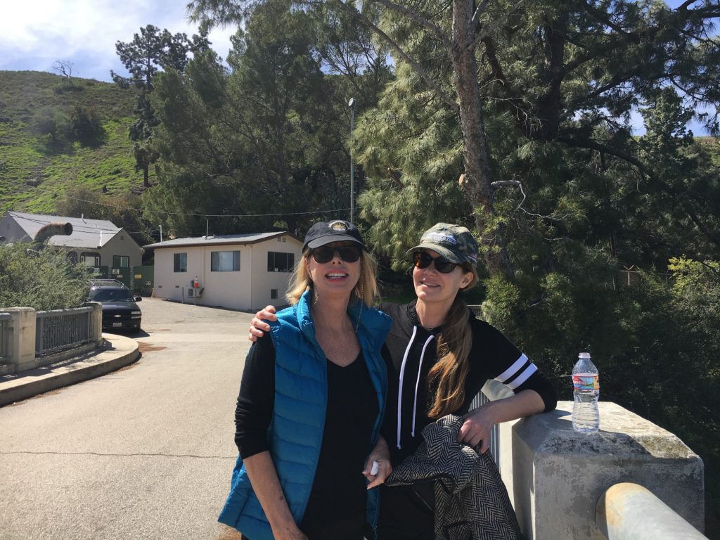 Gretchen & Claudia on the Dam