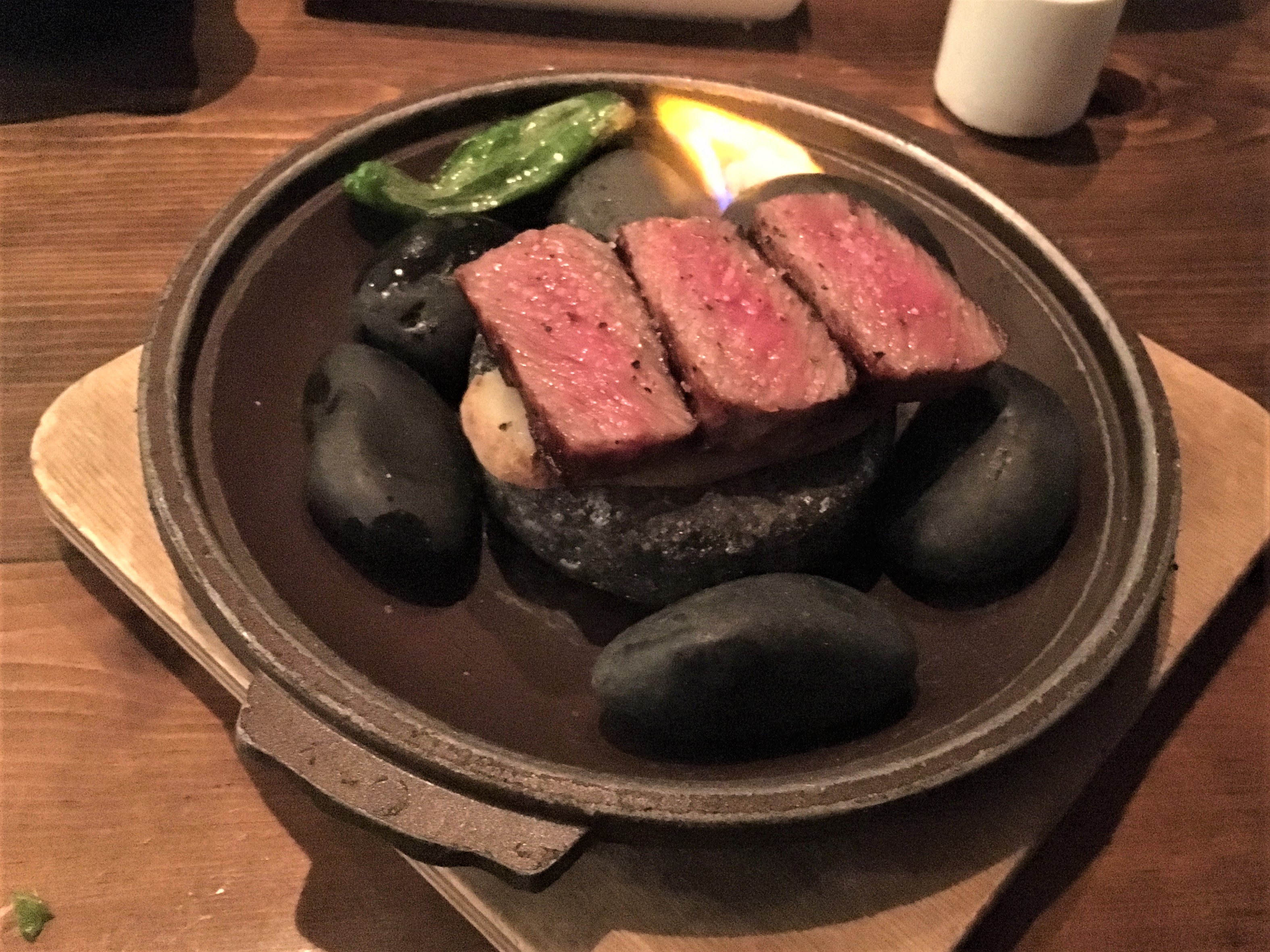 Robata Jinya - Wagyu Beef Lava Stone Grill - Step 1